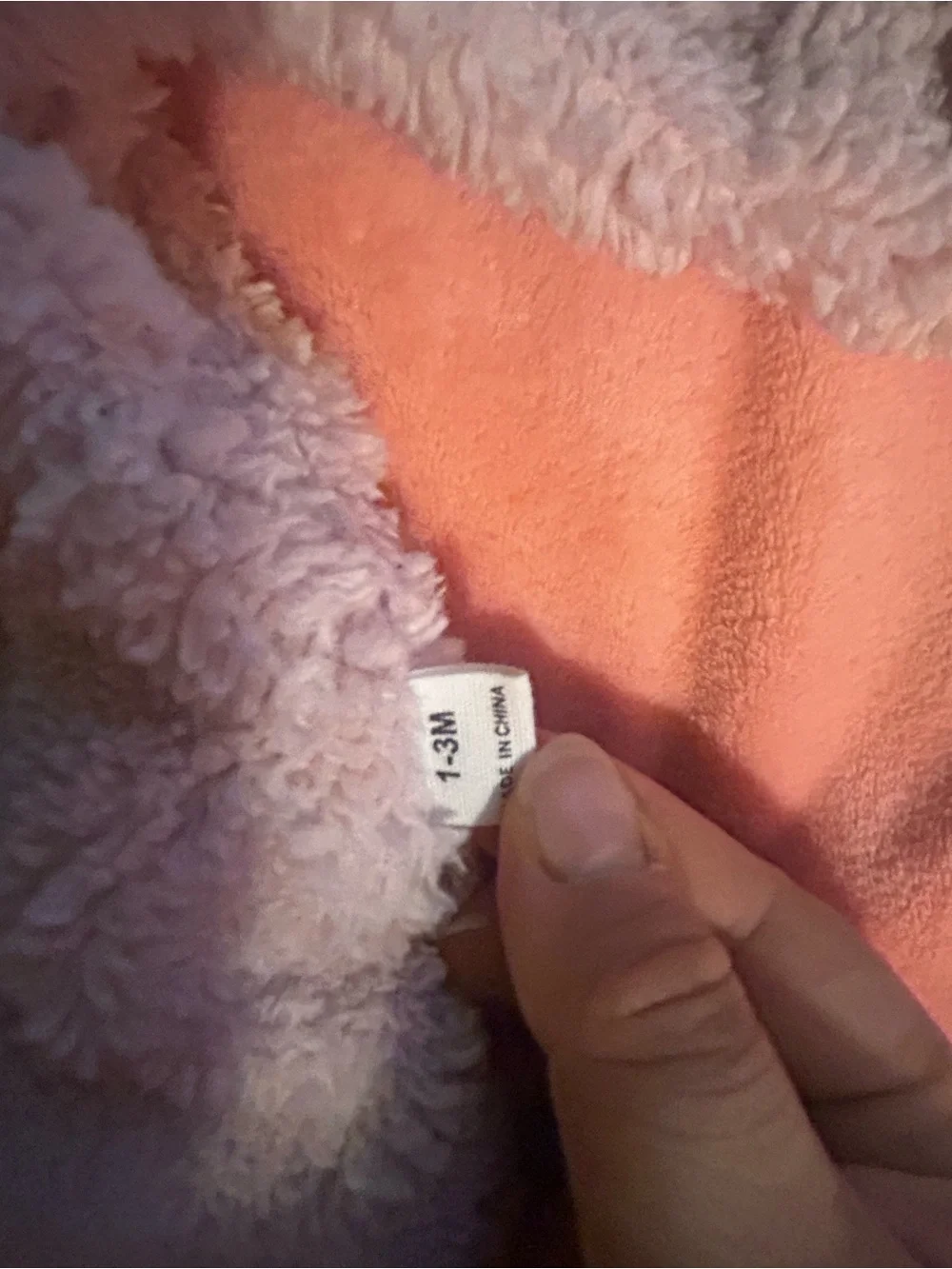 Plush Hooded Baby One-Piece Bodysuit in Light Pink